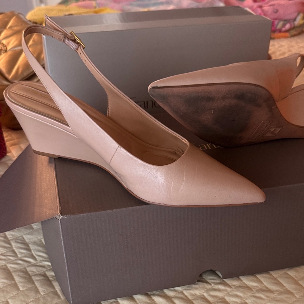 Franco Sarto Blush Wedge Slingbacks